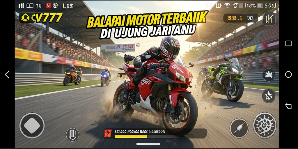 Tampilan permainan balapan motor yang mendebarkan di CV777.