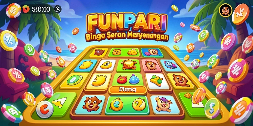 Screenshot utama FUNPARI menampilkan keseruan permainan Bingo.