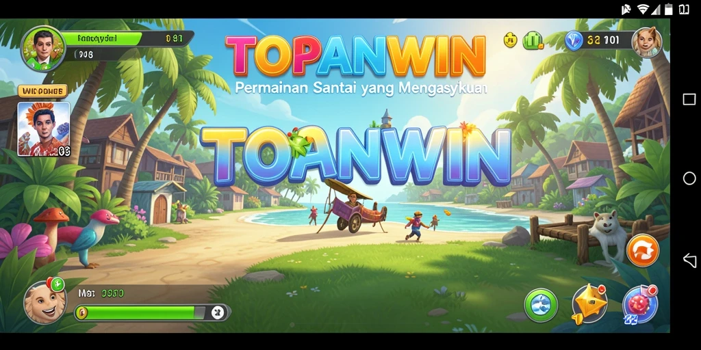 Tampilan gameplay TOPANWIN yang penuh warna dan mengasyikkan.