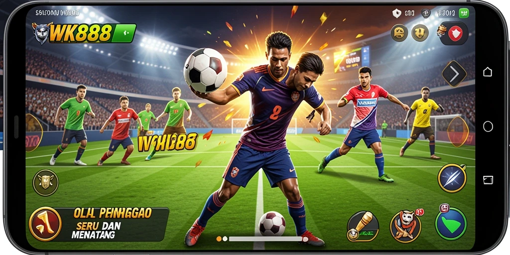 Tampilan gameplay WK888 yang menegangkan dalam pertandingan olahraga.