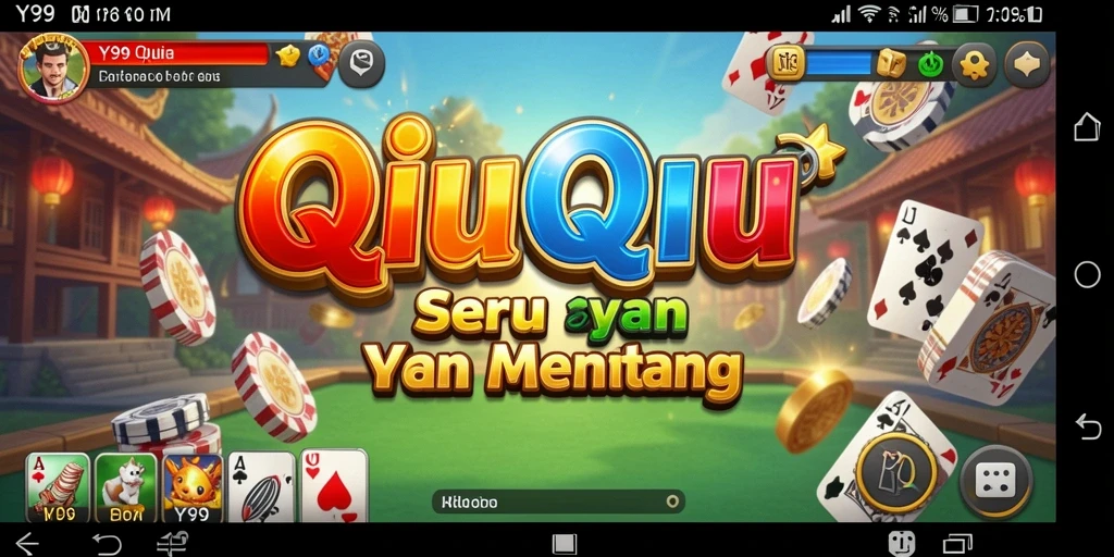 Screenshot Y89 menampilkan gameplay menarik permainan QiuQiu.